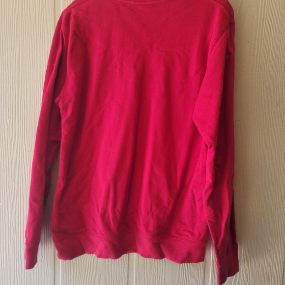 Red Polo Sweatshirt Boys Size XL by Ralph Lauren Vintage 90s - Picture 2 of 4